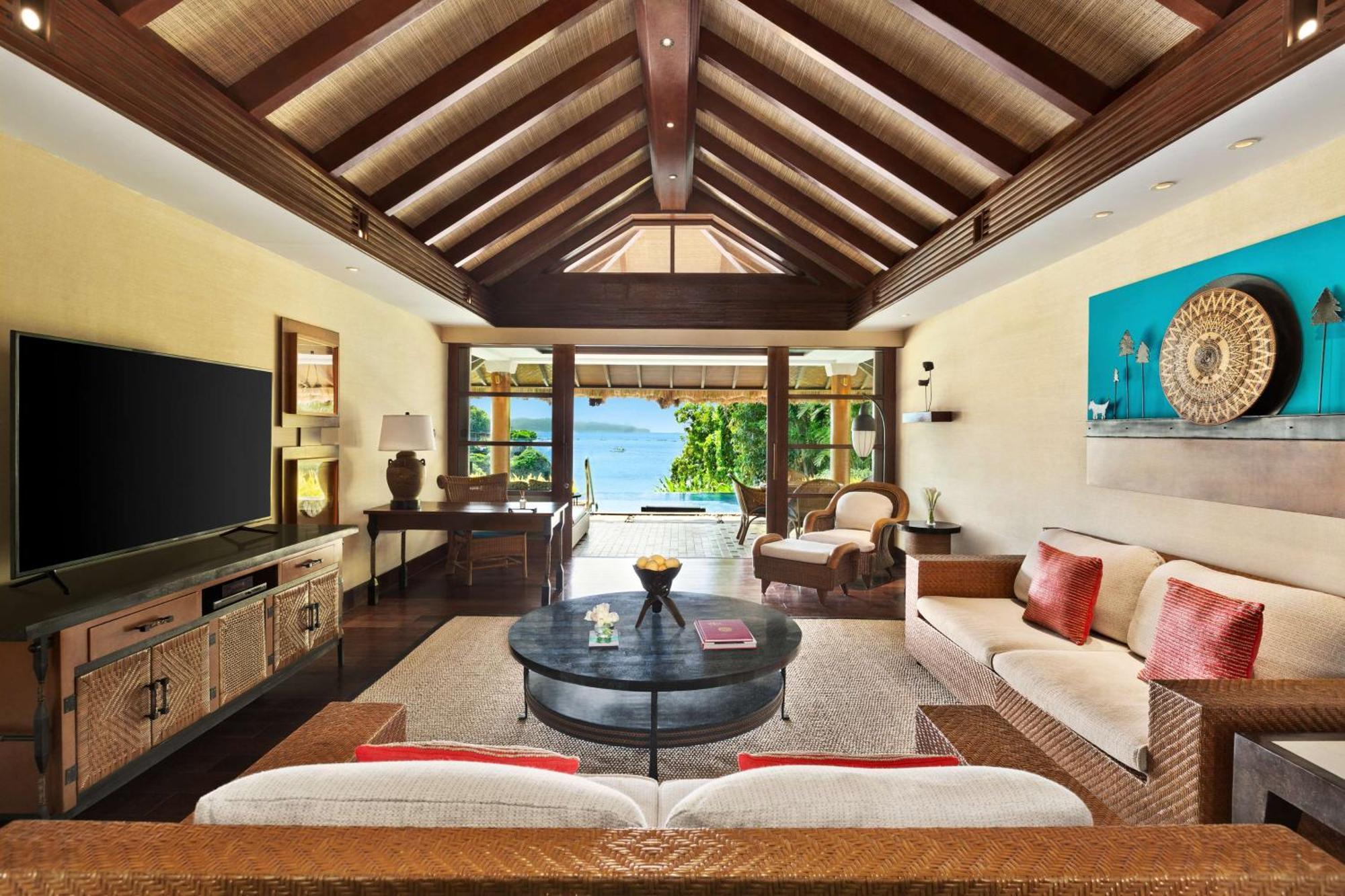 Shangri-La Boracay Luaran gambar Living room of a villa